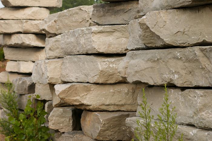 Cloud Gray Limestone Outcropping